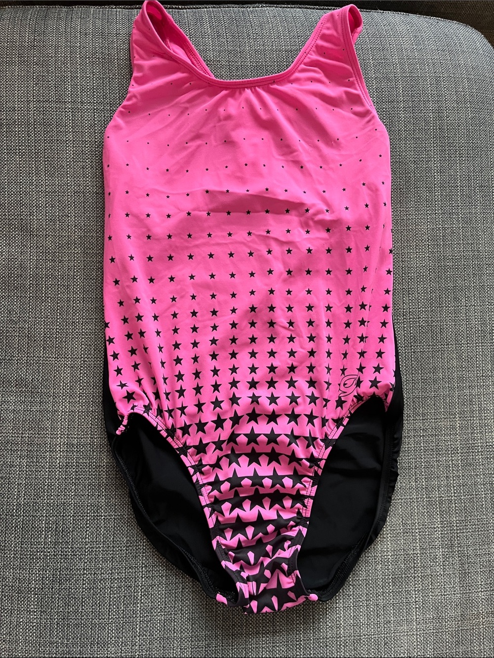 GK Hot Pink Star Print leotard